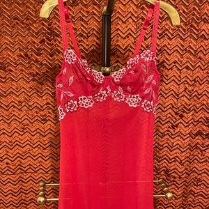 Red Mesh Chemise